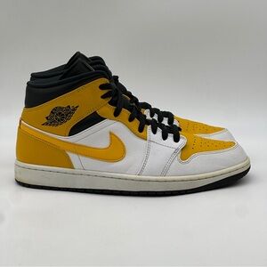Jordan 1 Mid University Gold Sneakers. Size 11